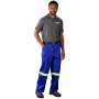 Artisan Premium 100% Cotton Pants - Reflective Legs - Yellow Tape - Royal Blue / 52