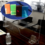 Clear Screen 1000 X 600MM + 2 Stands
