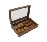 6 Slot Wooden Watches And 3 Slot Sunglasses Display Storage Box BLWL0033