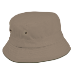 Bucket Reversible Cotton Hat HW023 Khaki-olive L-xl
