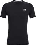 Men's Heatgear Armour Fitted Short Sleeve - BLACK-001 XL