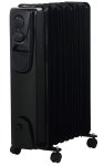 Alva 9 Fin Oil Filled Heater Glossy Black -