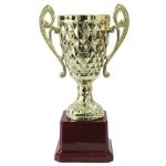 Trophy Pl Cup 18CM Gold W diamond Shape 1963