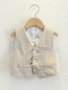 Boys Formal Solid Color Suit Vest With Fake Pockets Gentleman Waistcoat V-Neck Sleeveless Vest Boys Clothing For Competition Performance Wedding Banquet Dress
