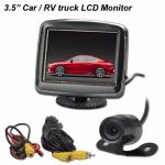 3.5" Lcd Car Monitor Rear View Camera System