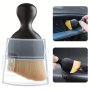 Multi-Purpose Car Detailing Brush With Cover - Ideal For Dashboard Vents Faux Leather & Electronics Cleaning