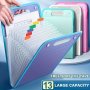 13-POCKET A4 File Organizer - Durable Secure & Portable Plastic Document Holder For Office Efficiency