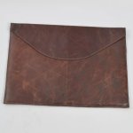 Genuine Leather Floral Laptop Sleeve 17”