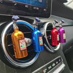 Yesplease Nos Nitrogen Bottle Air Vent Freshener With Aromatherapy - Auto Outlet Scent Diffuser With Balm Compressed Tablet & In