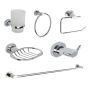 6PC Bathroom Set - Chrome