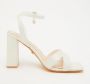 Ladies - Bridal White Pearl Heeled Sandal