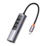 5 In 1 Usb-c To USB A 3.0 X 3 +type C PD100W +lan RJ45 Hub Dongle