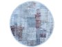 Bk Carpets & Rugs - Modern Abstract Round Rug - 2.8M X 2.8M - Grey & Dark Grey