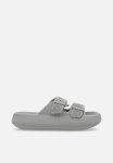 PoP Candy Twin Strap Slides-grey