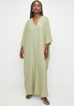 Deep V Kaftan Maxi Dress - Bitter Choc