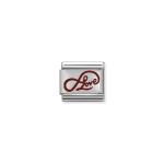 Composable Classic Link Infinity Love Writing In Silver