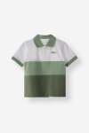 Regular Fit Colour Block Polo Shirt - 10 Green