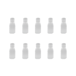10 X 250ML Plastic Juice & Milkshake Bottles With Caps - Reusable & Durable
