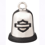 Harley-davidson Embossed Outline Bar & Shield Logo Ride Bell With Textured Edge