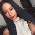 Elegant 26-INCH Long Straight Wig For Women - Middle Part Heat Resistant Synthetic Hair For Cosplay & Halloween
