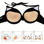 2 Pairs Silicone Bra Insert Pads Invisible Anti-convex Chest Enhancer Pads Women's Lingerie & Underwear Accessories