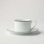 - Premium Porcelain Cup & Saucer With Black Band
