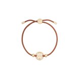 Miller Slider Bracelet -gold cuoio