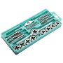 20PCS Metric Tap And Die Set M3-M12 Manual Screw Thread With Wrench And Store Case