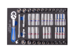 Socket Set 1 4" Combination Eva Foam 6PT 48PC
