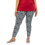 Donnay Plus Size Basic Long Legging Pant - Floral Print