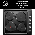Hisense Black Solid Hob With Control Panel - 60CM