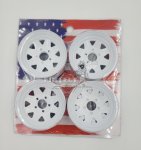 – 1.9" Metal Beadlock Wheels – White 4PCS