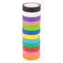 12 Rolls Colorful Masking Tape 25MM X 20M Adhesive Painter Tape For Diy