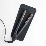 Silicone Travel Pouch And Heat Mat For Hair Styling Tools - Black