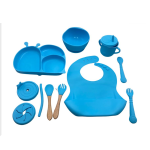12-PIECE Silicone Bpa-free Feeding Set MY-626