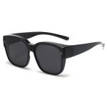 Black Square Polarized Sunglasses For Men & Women