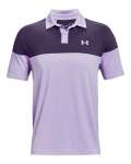 Men's Ua T2G Blocked Polo - Purple Tint XXL