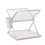 Brabantia Foldable Dish Rack - Light Grey Dark Grey - Dark Grey