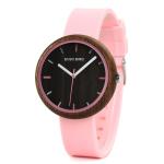 Silicone & Wooden Women's Watch R28-3