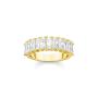Ring White Stones Pav Gold - 50