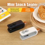 1PC MINI Portable USB Rechargeable Snack Bag Heat Sealer Handheld Sealing Machine Kitchen Supplies