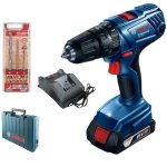 Bosch Cordless Impact Drill Gsb 180-LI & Alpen Masonry Drill Bits 3PIECE