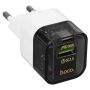 Charge Two Device At Same Time Hoco C131A Dual Port Fast Charger 30W Black