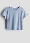 Keith Haring X : Ribbed Jersey Top - Light Blue