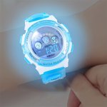 Boys And Girls Multifunctional Sports Colorful Luminous Electronic Watch