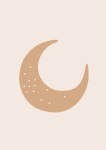 Boho Nature Moon - Wall Art Print - A1
