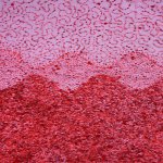 Knitted Fancy Tulle Design 03 Red Per Piece