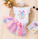 My First Easter Romper Tutu And Headband