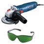 Bosch - Angle Grinder Gws 700 With Safety Eyewear Spectacles Green