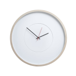 White Large Deep Frame Round Clock